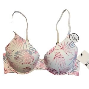 Hurley Women's Tropical Pink and Blue Bra
